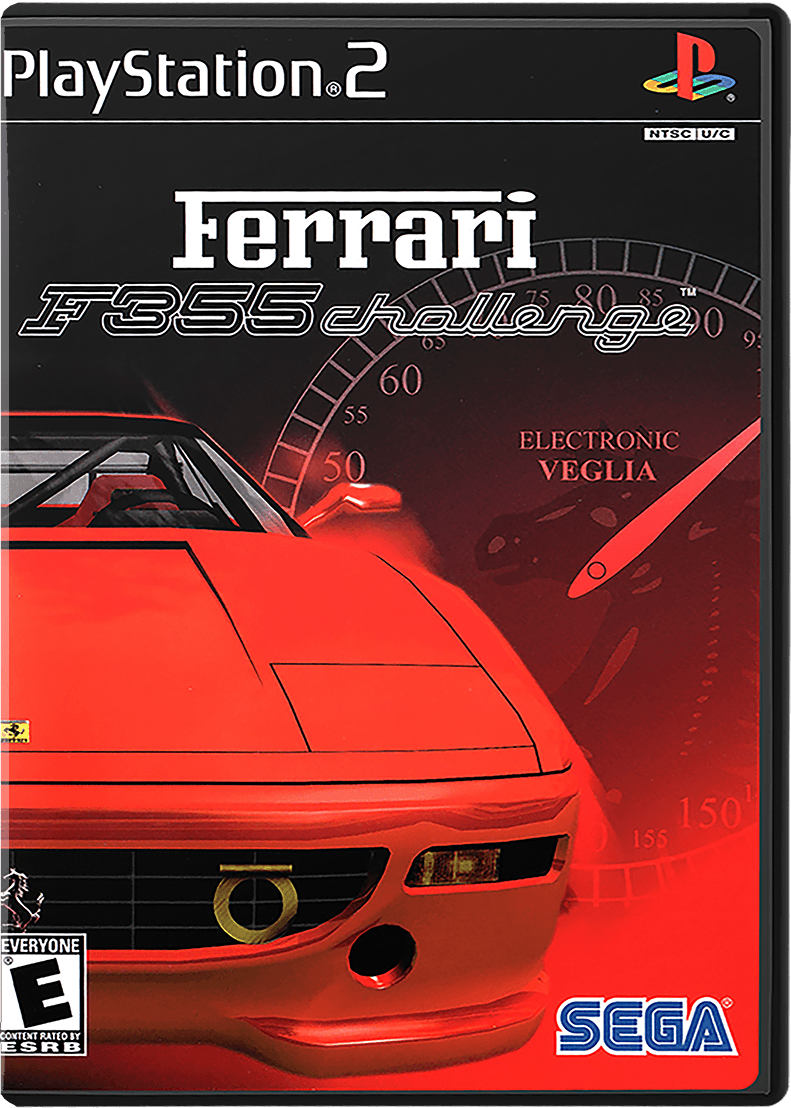 Ferrari F355 Challenge box art for Playstation 2